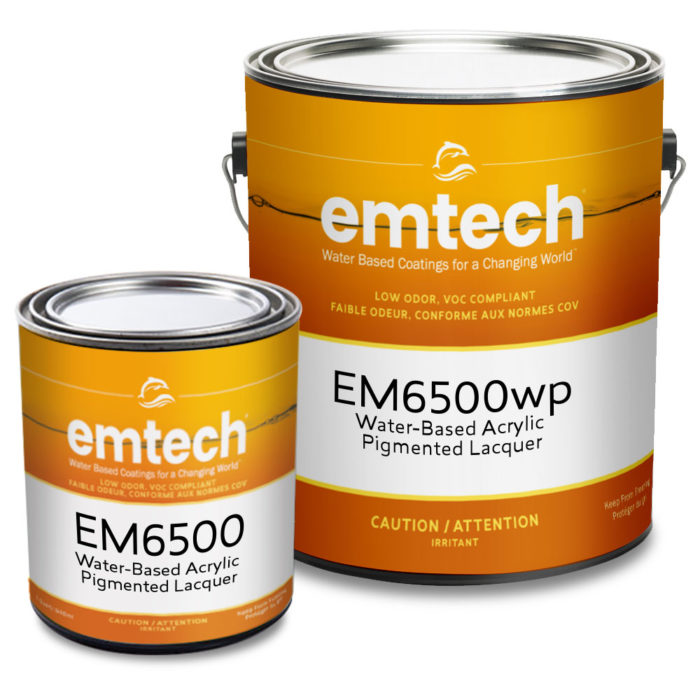 target coatings EM6500 water based pigmented lacquers